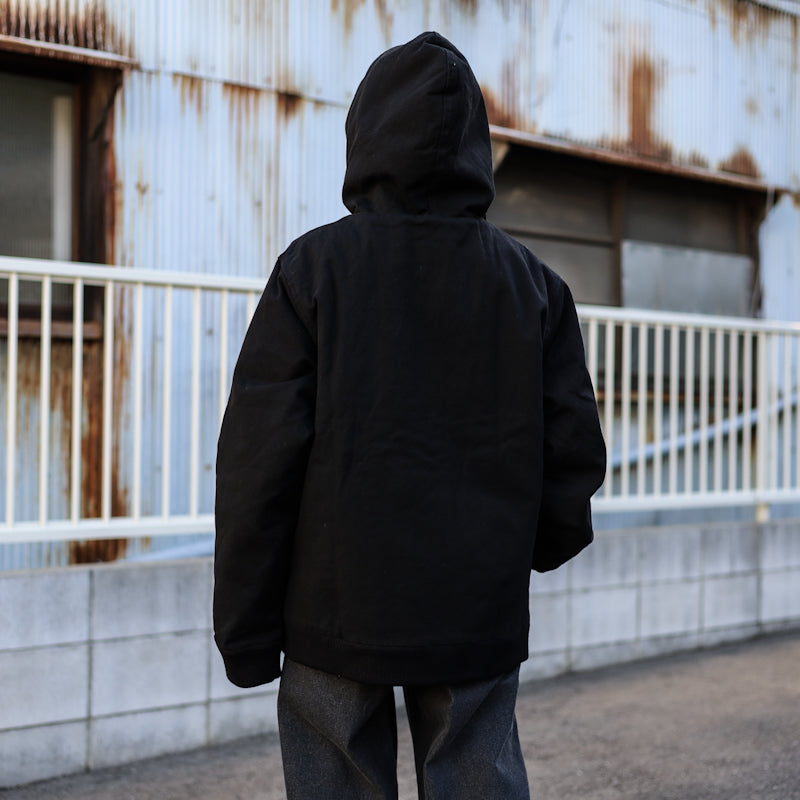 CREATURE / GENERATOR HOODED HEAVYWEIGHT JACKET (BLACK)