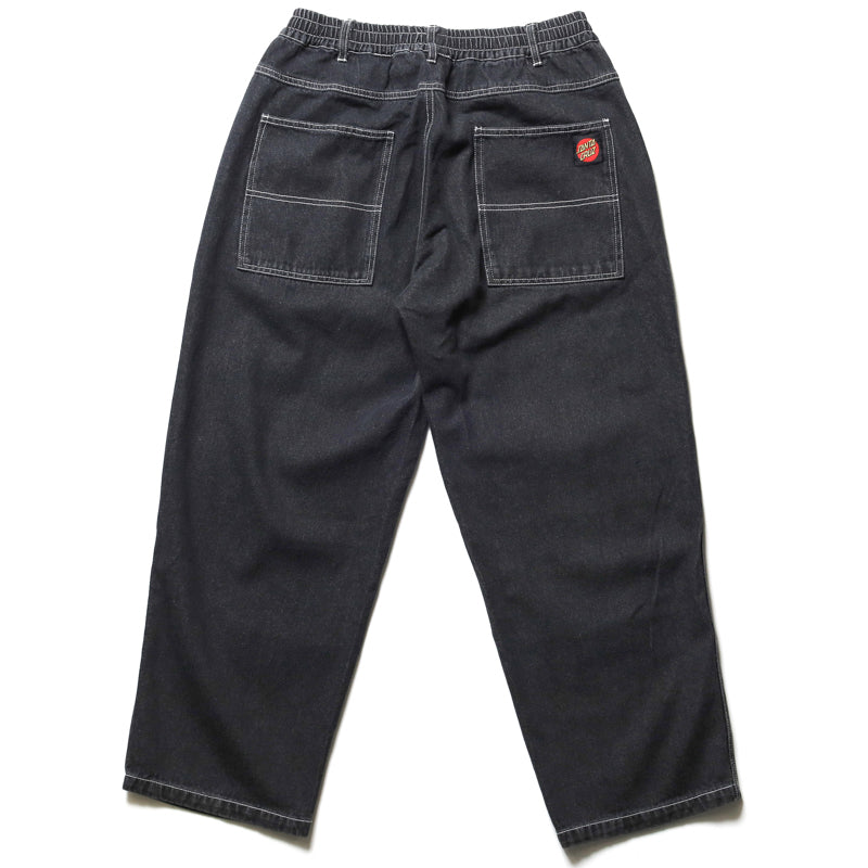 SANTA CRUZ / LTD LOGO PANTS (BLACK DENIM)