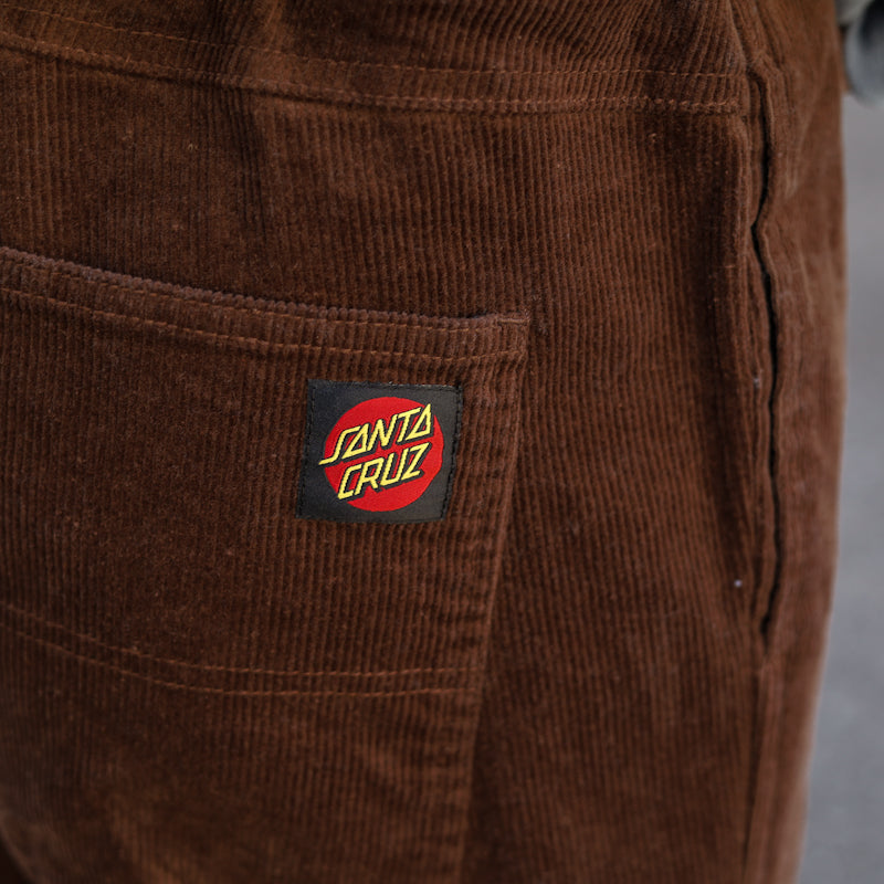 SANTA CRUZ / LTD LOGO CORDUROY PANTS (BROWN)