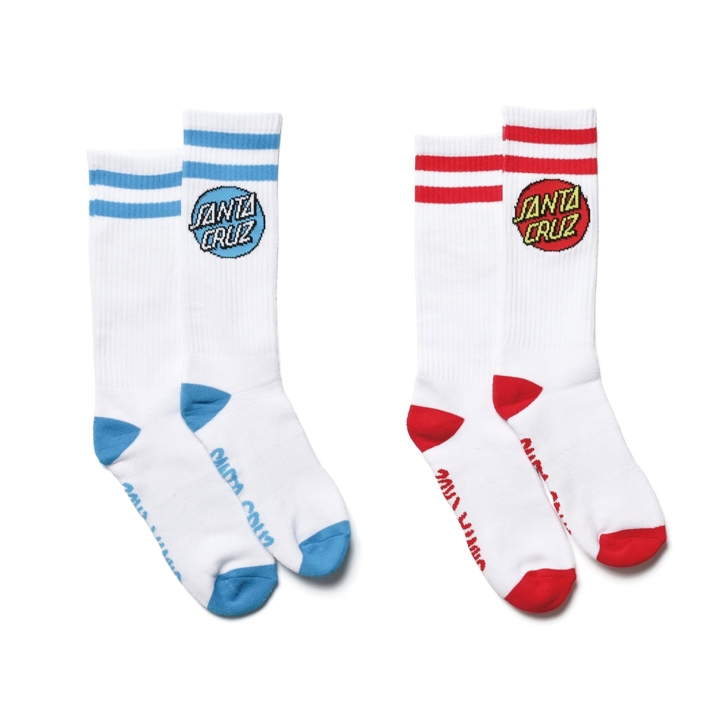 SANTA CRUZ / FUN TIMES SOCKS (WHITE ASSORTED)