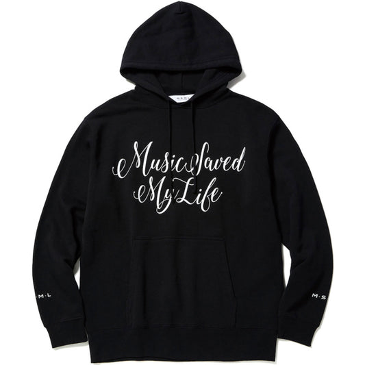 MSML / FRONT CURSIVE HOODIE (BLACK)