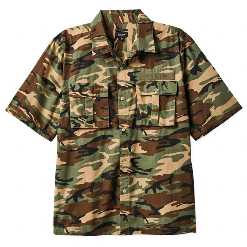 BRIXTON / SURPLUS S/S WOVEN (CAMO SURPLUS)