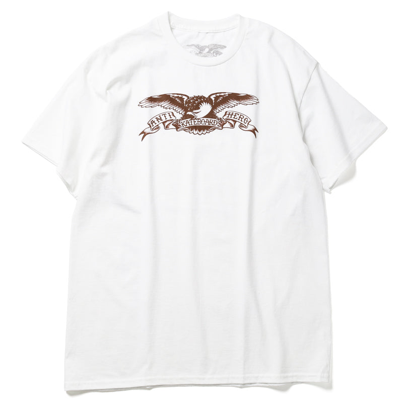 ANTIHERO / BASIC EAGLE TEE (WHITE/BROWN)