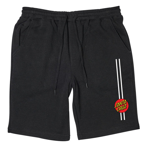 SANTA CRUZ / CLASSIC DOT STRIPE SHORTS (BLACK)