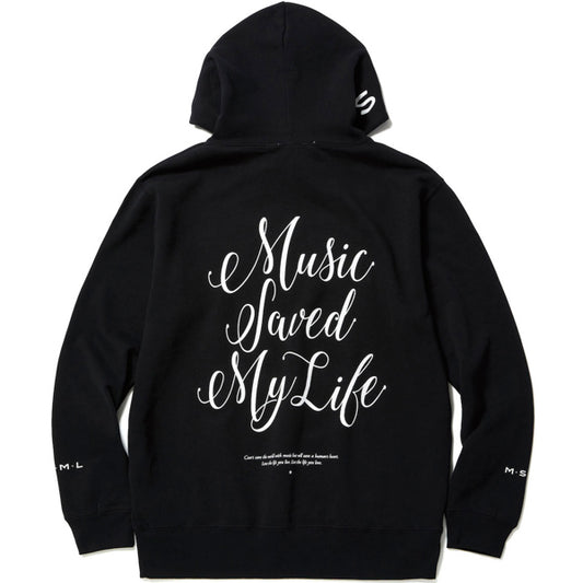 MSML / BACK CURSIVE HOODIE (BLACK)