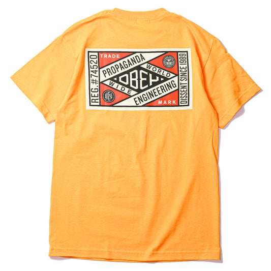 OBEY / OBEY PROP. ENGINEERING BASIC TEE (GOLD)
