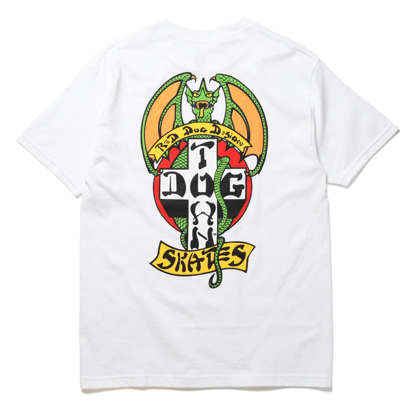 DOGTOWN / OG RED DOG 70S TEE (WHITE)