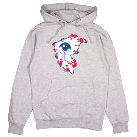 FAMOUS STARS AND STRAPS × MISHKA / ALL SEEING F PULLOVER HOODIE (H.GREY)