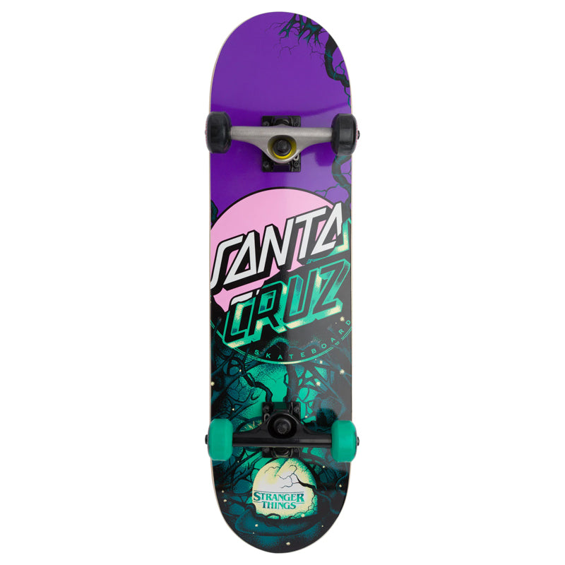 SANTA CRUZ X STRANGER THINGS / OTHER DOT MINI SKATEBOARD COMPLETE 7.75IN X 30.00IN