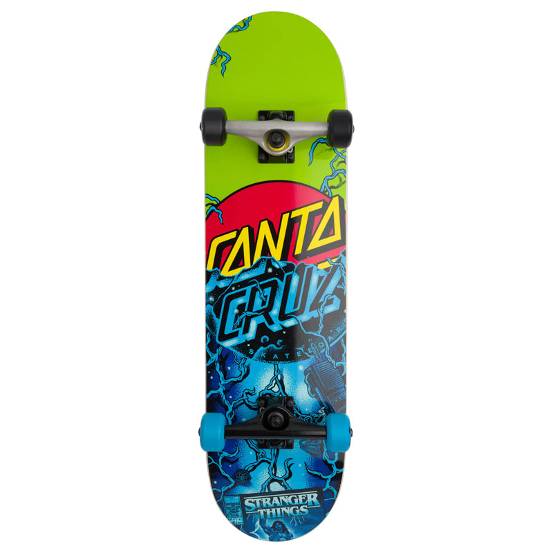 SANTA CRUZ X STRANGER THINGS / CLASSIC DOT LARGE SKATEBOARD COMPLETE 8.25IN X 31.5IN