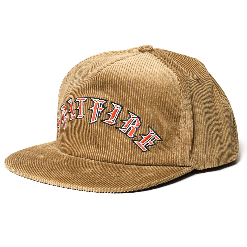 SPITFIRE / OLD E ARCH SNAPBACK CAP (KHAKI)