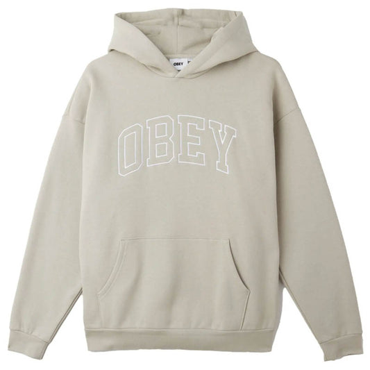OBEY / INSTITUTE EXTRA HEAVY HOOD (SILVER GREY)