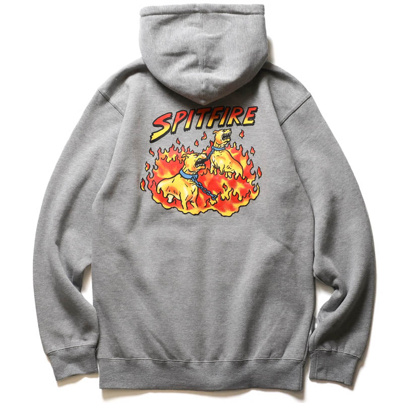 Spitfire Hell Hounds Ⅱ Pullover Hoodie Heather Grey Feelin 8690