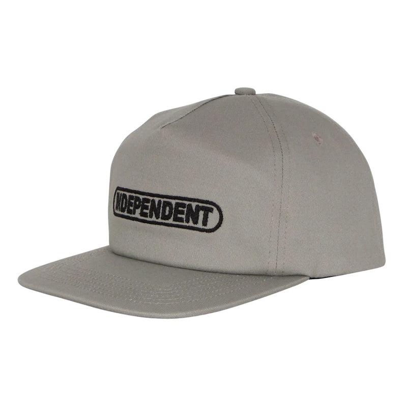 INDEPENDENT / BASEPLATE SNAPBACK CAP (GREY)