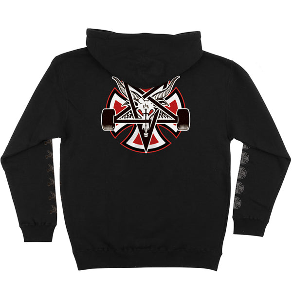 INDEPENDENT X THRASHER / PENTAGRAM CROSS PULLOVER HOODIE (BLACK)