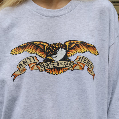 ANTIHERO / EAGLE L/S TEE (ASH/BLACK MULTI)