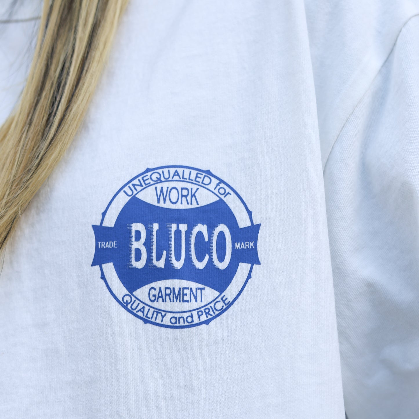 BLUCO / PRINT L/S TEE -OIL- (WHITE)