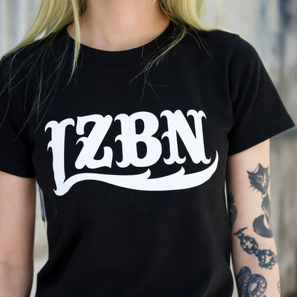 LZBN / WOMENS LZBN FRONT LOGO TEE (BLACK)