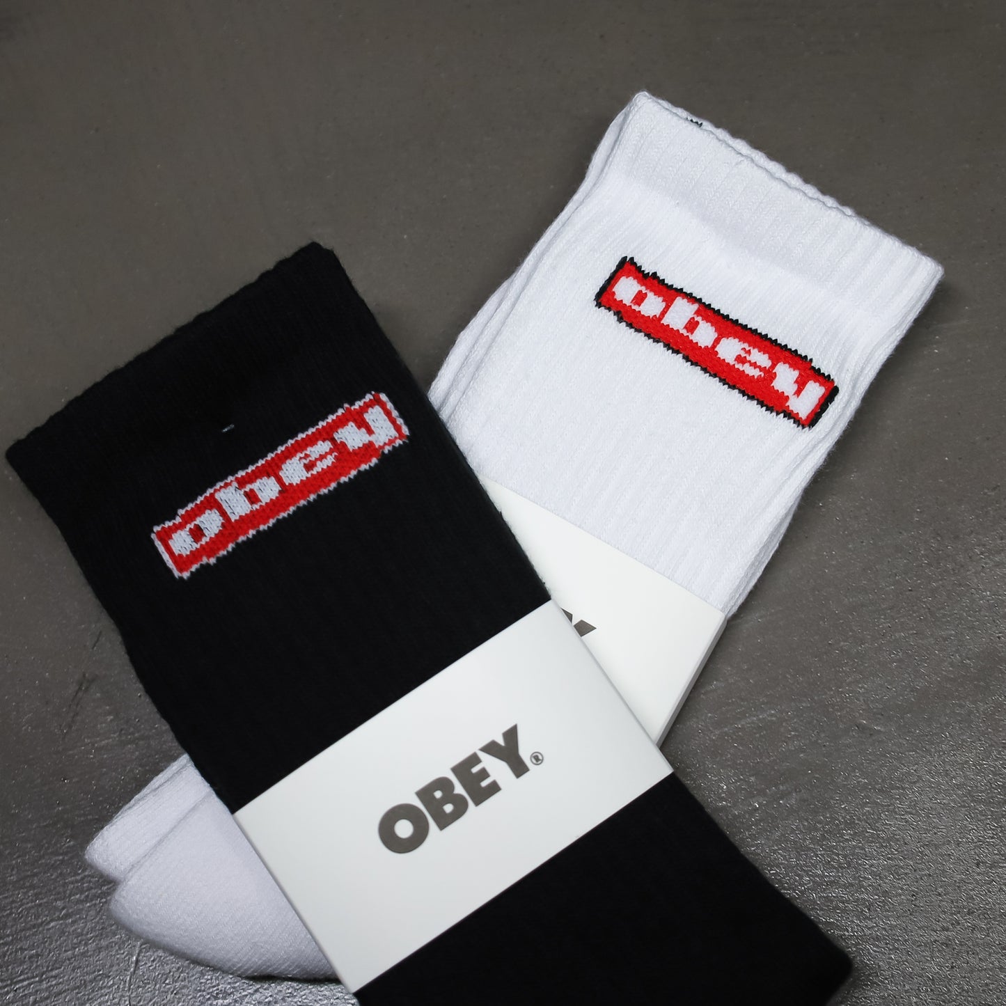 OBEY / OBEY OVAL SOCKS (WHITE)