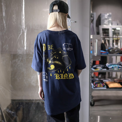 BRIXTON / BE KIND S/S STANDARD TEE (WASHED NAVY)