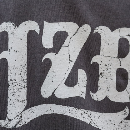 LZBN / STONE LZBN LOGO PIGMENT DYED TEE (BLACK)