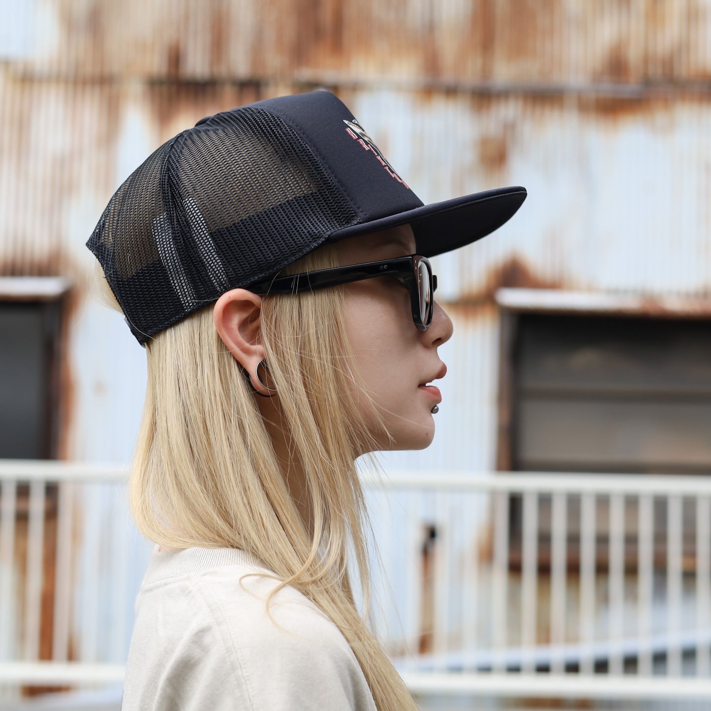 BRIXTON / BATTLE HP TRUCKER CAP (BLACK/BLACK)