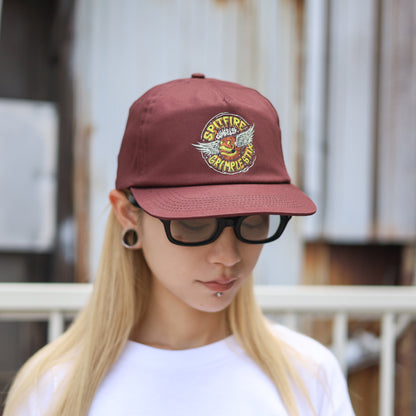 SPITFIRE X GRIMPLE STIX / FLYING GRIMPLE SNAPBACK CAP (MAROON)