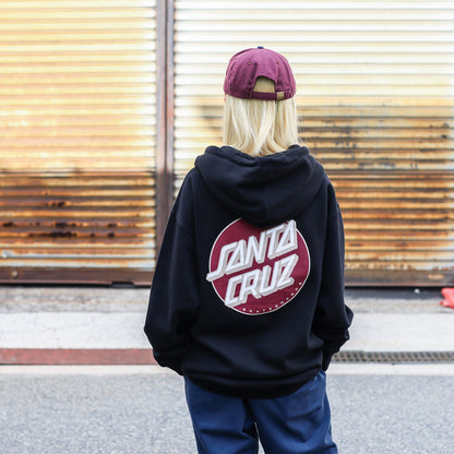 SANTA CRUZ / OTHER DOT PULLOVER HOODIE (BLACK)