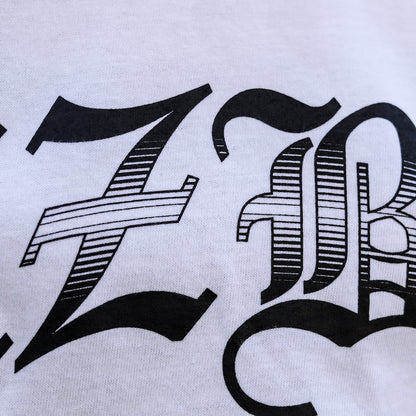 LZBN / OE COLLEGE RAGLAN 3/4 TEE (WHITE/BLACK)