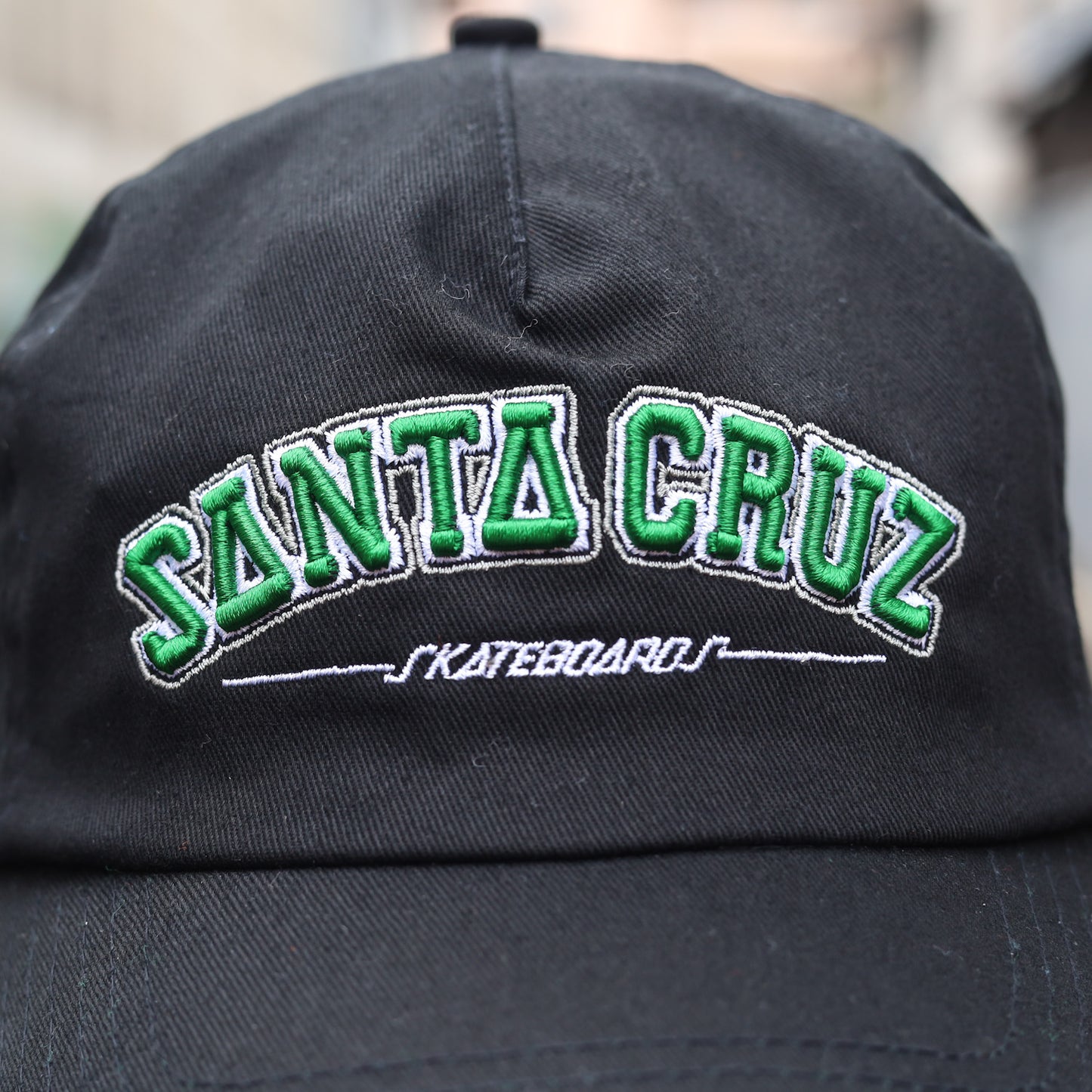 SANTA CRUZ / COLLEGIATE STRAPBACK CAP (ECO BLACK)