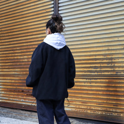 LZBN / HOLLOW OVAL LOGO REVERSIBLE JACKET (BLACK/BLACK)