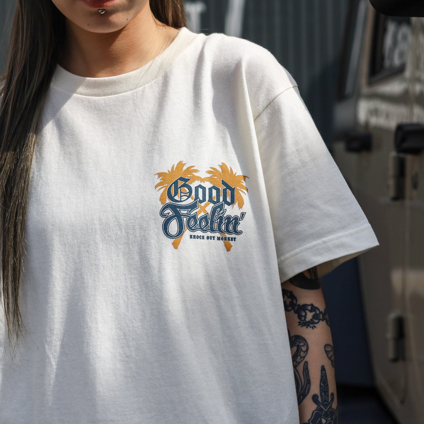 KOM×LZBN / GF S/S TEE (IVORY)