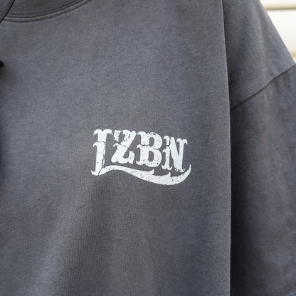 LZBN / STONE LZBN LOGO PIGMENT DYED TEE (BLACK)