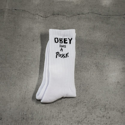 OBEY / OBEY HAS A POSSE SOCKS (WHITE)