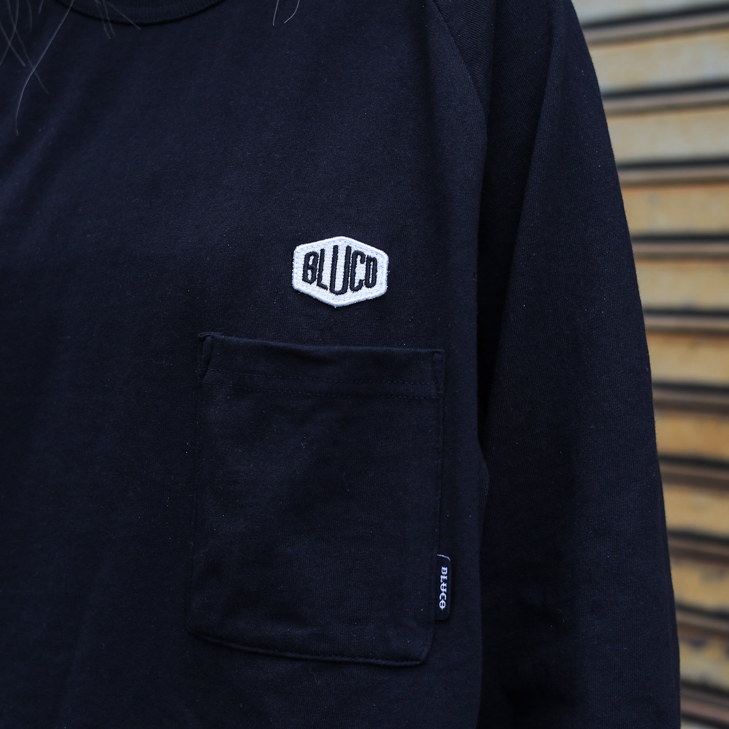 BLUCO / RAGLAN L/S TEE -HEX- (BLACK)