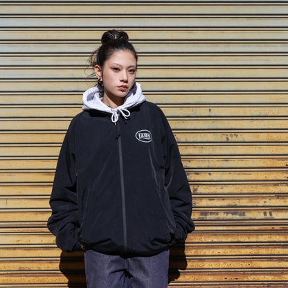 LZBN / HOLLOW OVAL LOGO REVERSIBLE JACKET (BLACK/BLACK)