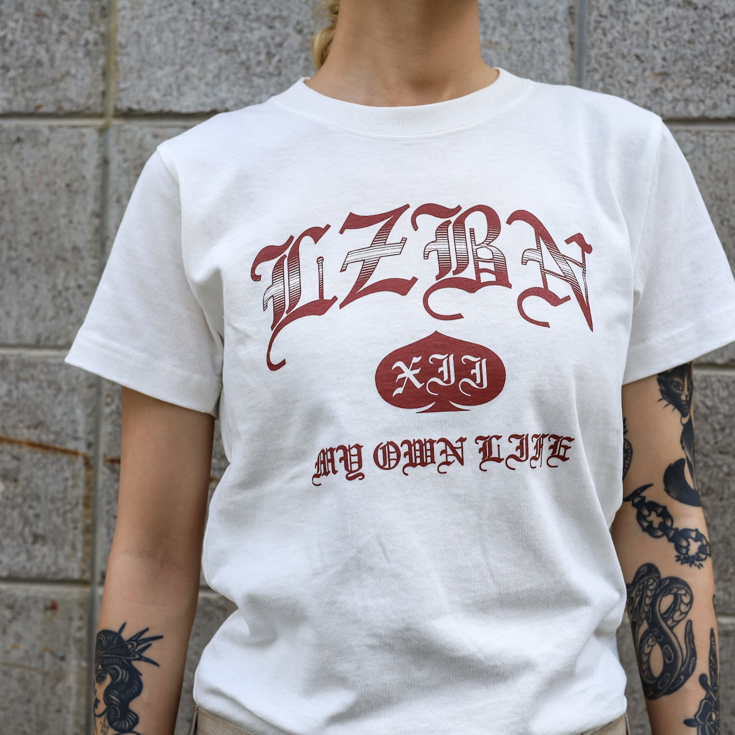 LZBN / KIDS OE COLLEGE HEAVYWEIGHT TEE (OFF WHITE)