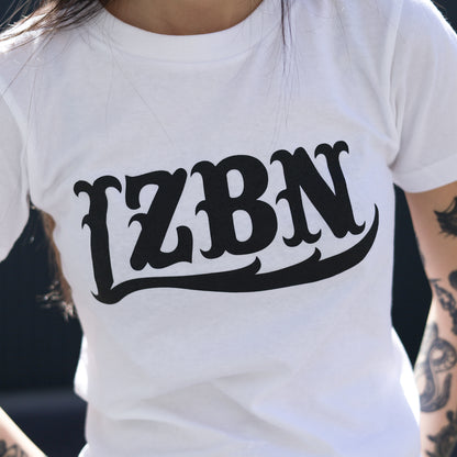 LZBN / WOMENS LZBN FRONT LOGO TEE (WHITE)