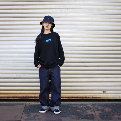 LZBN / WORKERS L/S TEE (BLACK/BLUE)