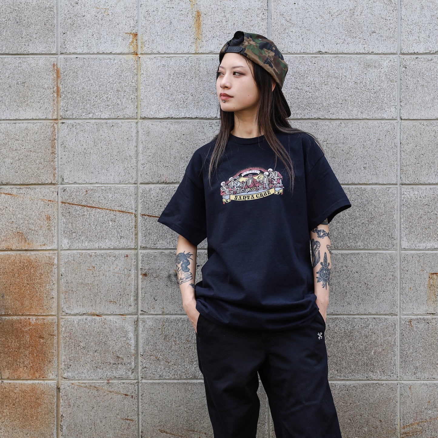 SANTA CRUZ / GUZMAN DEAD DINERS FRONT S/S TEE (BLACK)