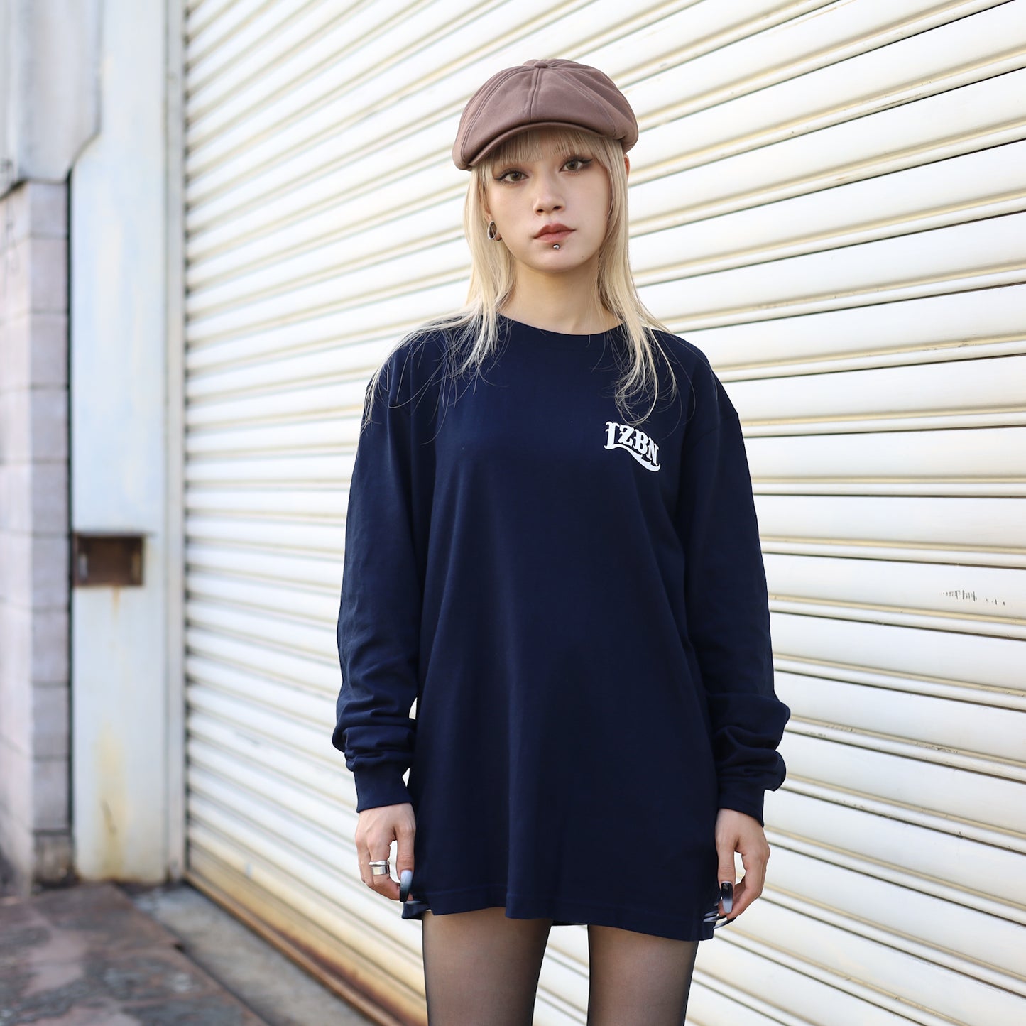 LZBN / LZBN LOGO L/S TEE (NAVY)