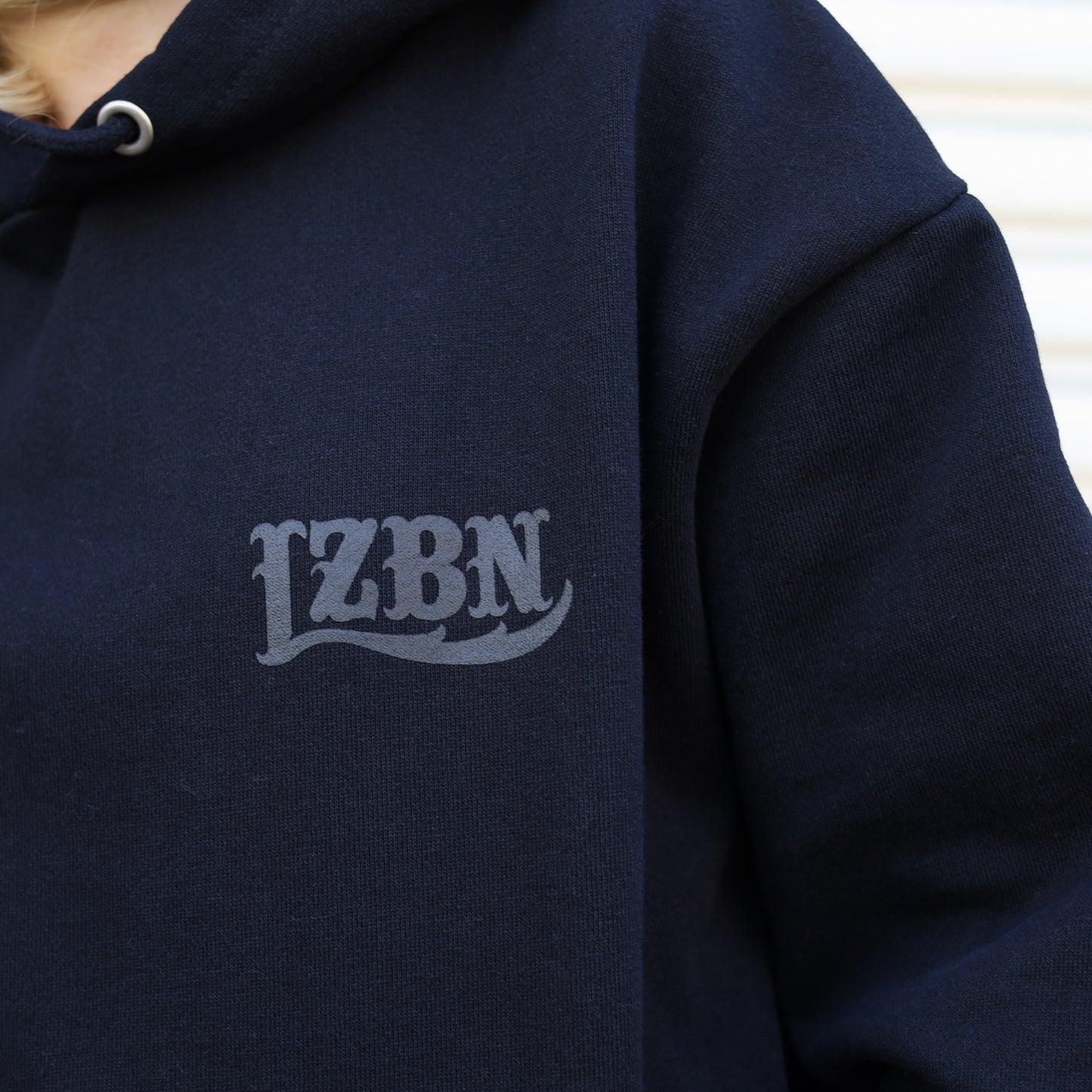 LZBN / LZBN LOGO EXTRA HEAVY PULLOVER HOODIE (ALL BLACK)