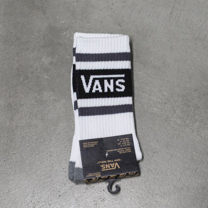 VANS / VANS DROP V CREW SOCKS (BLACK/ASPHALT)