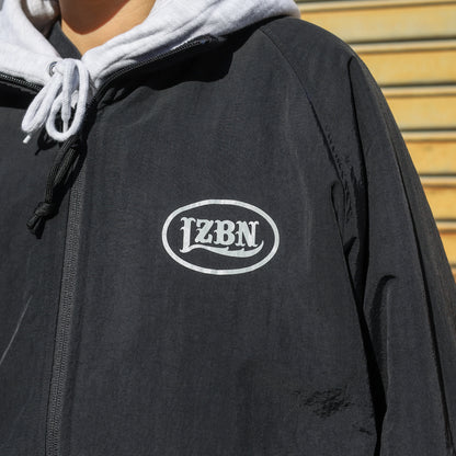 LZBN / HOLLOW OVAL LOGO REVERSIBLE JACKET (BLACK/BLACK)