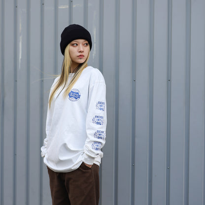 BLUCO / PRINT L/S TEE -OIL- (WHITE)