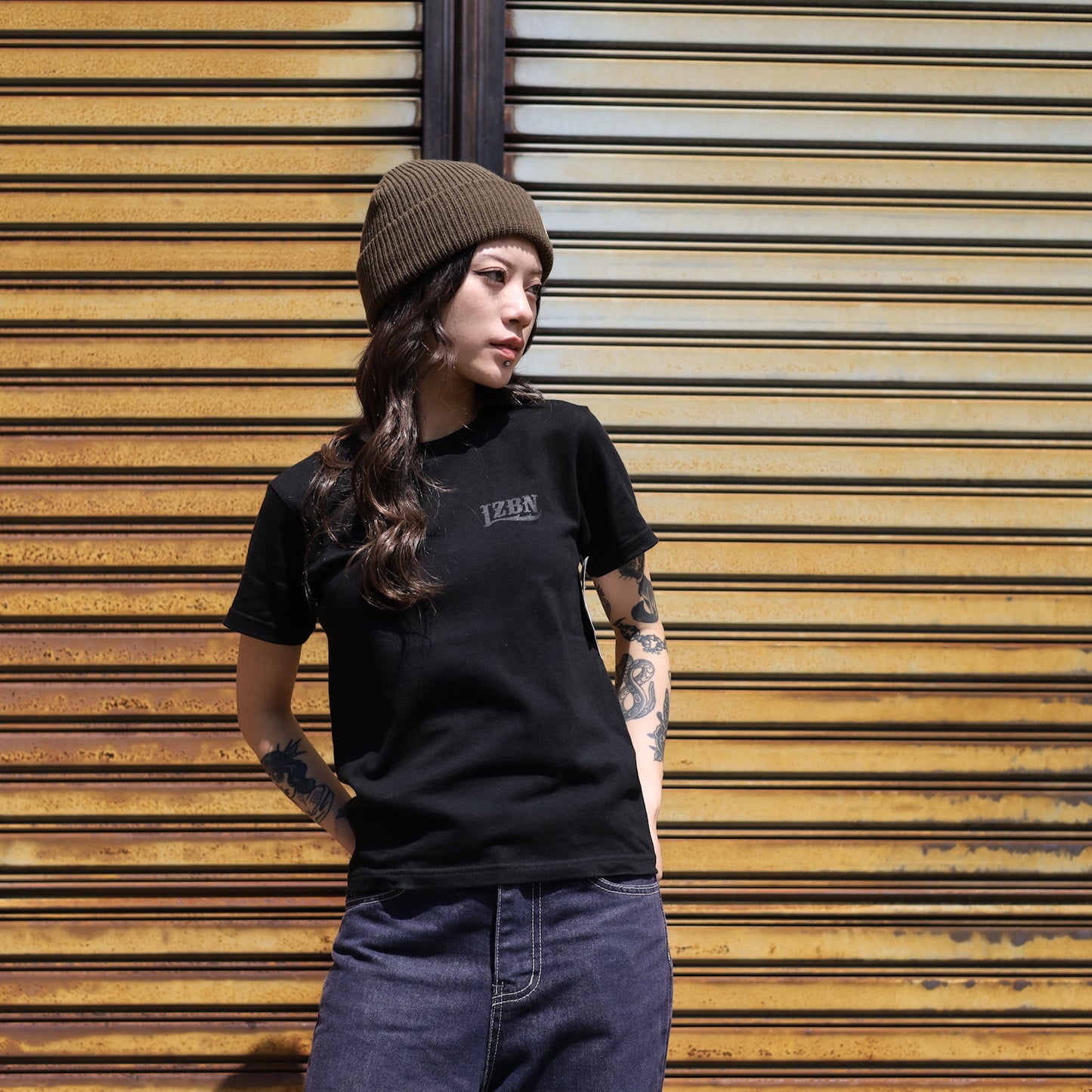 LZBN / KIDS LZBN LOGO TEE (ALL BLACK)