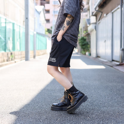 LZBN / MICRO CHECKERBOARD LZBN LOGO DRY SHORT (BLACK)
