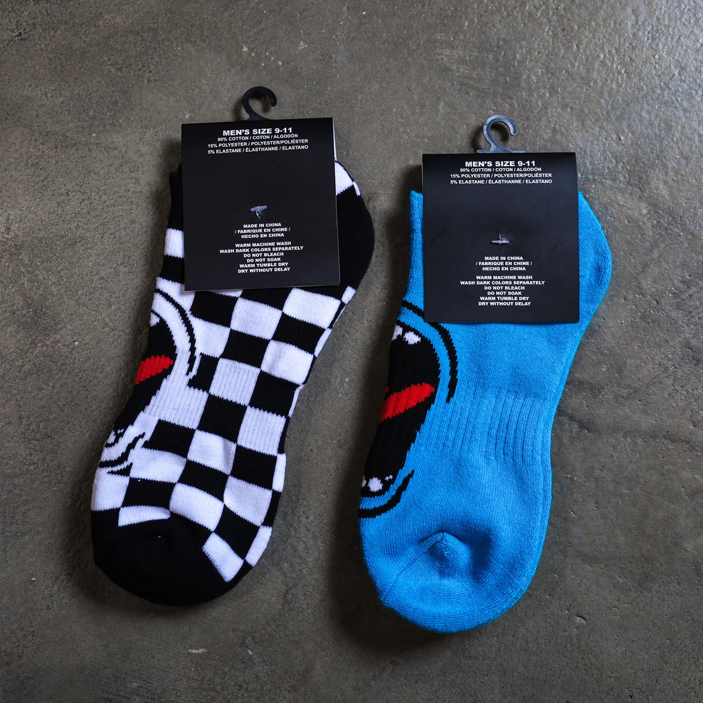 SANTA CRUZ / BIG MOUTH SOCKS (BLUE)