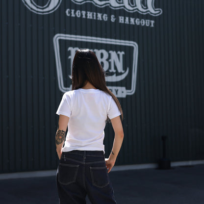 LZBN / WOMENS LZBN FRONT LOGO TEE (WHITE)