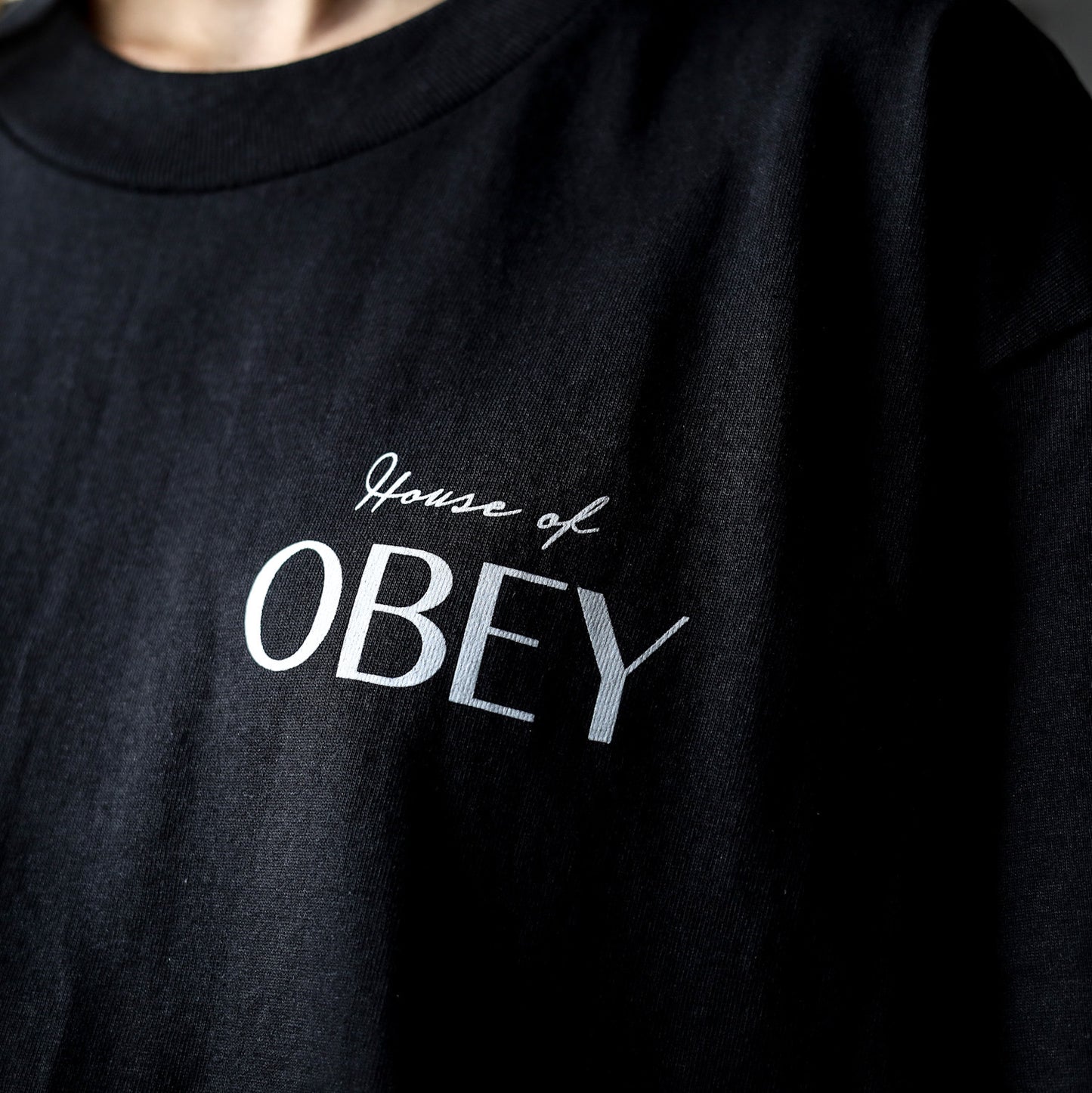 OBEY / HOUSE OF OBEY CLASSIC TEE (BLACK)